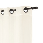 SET GASA LINO OJETILLO 145X230 Ivory