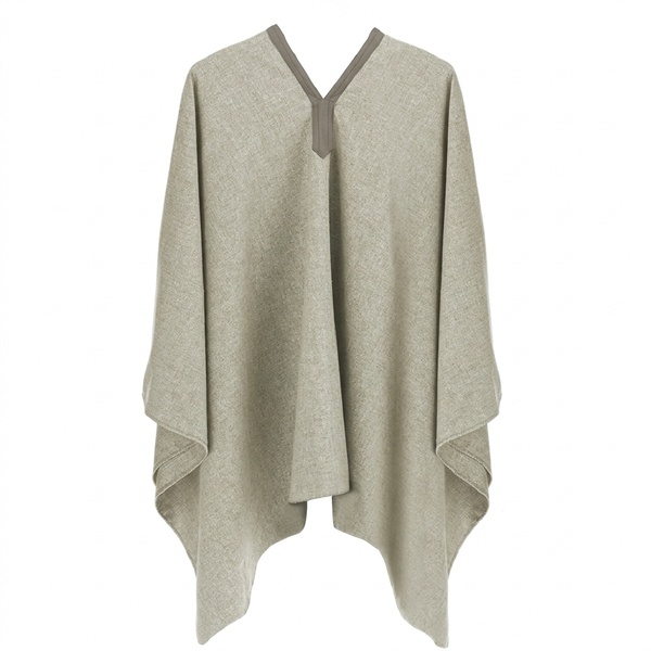 PONCHO LANA SEDA