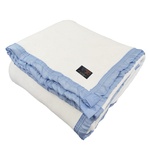 FRAZADA LANA 70% BICOLOR 2 PLAZAS