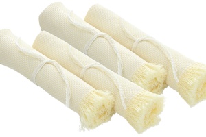 SET 4 INDIVIDUALES MESA TELA RAFIA