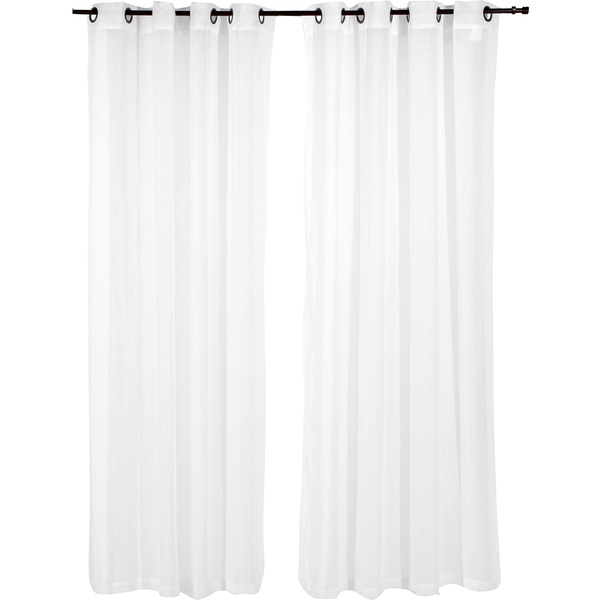 SET GASA LINO OJETILLO 145X230 Blanco