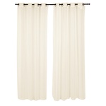 SET GASA LINO OJETILLO 145X230 Ivory