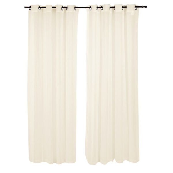 SET GASA LINO OJETILLO 145X230 Ivory