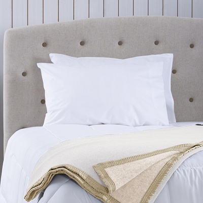 FRAZADA LANA 70% BICOLOR 2 PLAZAS