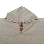 PONCHO LANA SEDA CAPUCHA